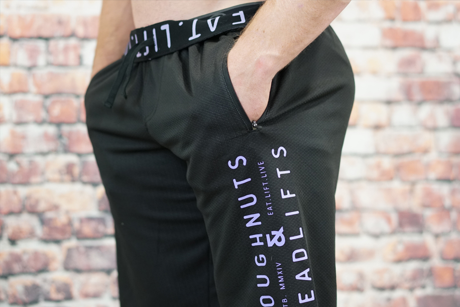 Custom Doughnuts and deadlifts joggers