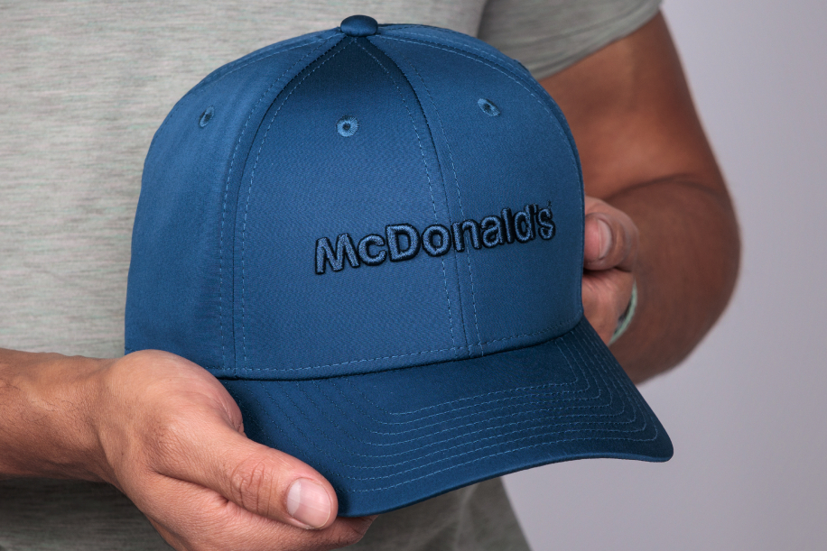 Mcdonalds blue hat