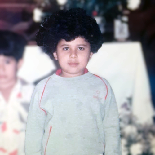 Carlos Flores as a kid