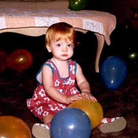 Haley Cox as a kid